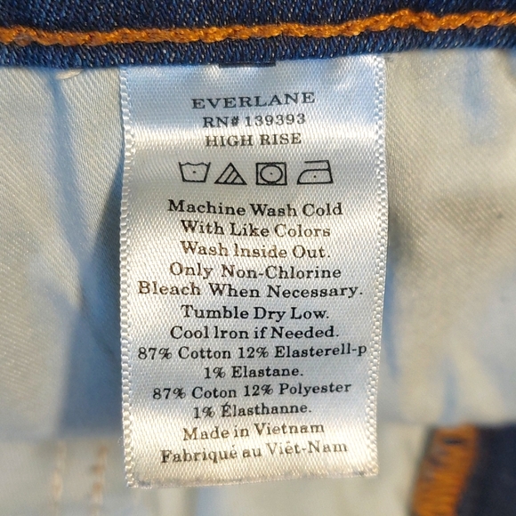 Everlane High-rise Skinny Ankle Jeans, size 24 - Picture 9 of 9